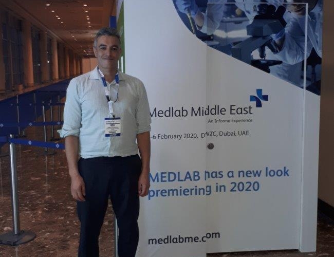 Dr Ahmed Bourghida at Medical Laboratory Industry Forum, Dubai 2019
