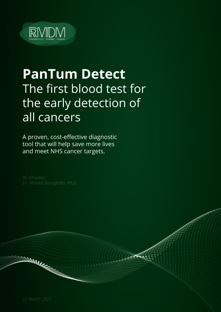 PanTum Detect Cancer Blood Test Cancer Diagnosis RMDM Group